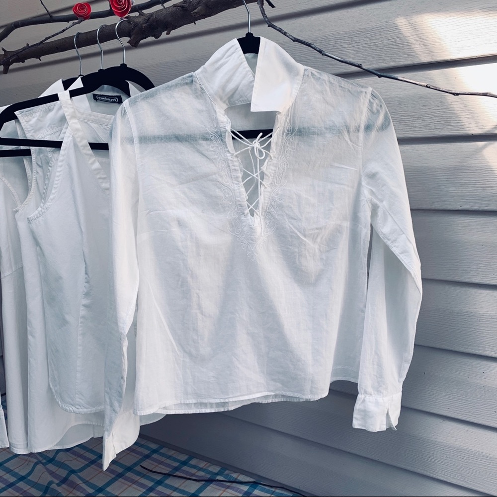 Abercrombie & Fitch white blouse